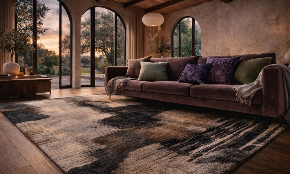 Layered Interiors in Trend! Designer Cushions and Rugs For Texture-Rich Homes